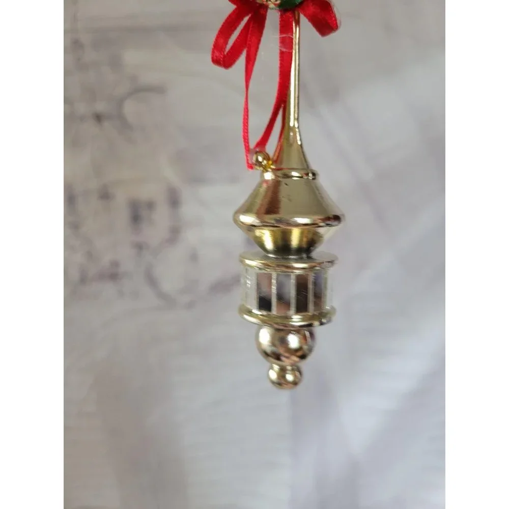Vintage Disco retro Holly‎ ornament Xmas holiday ho